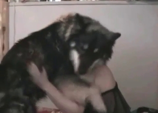 Milf want to be drilled by her lovely doggy on the camera