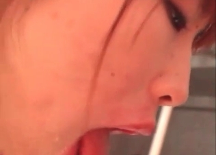 Asian zoophile is sucking two animal wieners