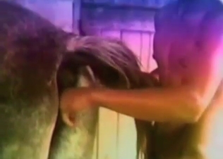 Dude with a big boner fucks an animal from behind