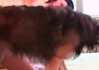 Kinky lass fucks with a dog