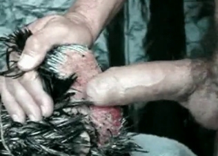 Cock is being pounded from behind