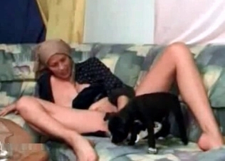 Awesome animal sex in the bedroom
