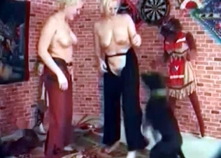 Tall blondes are fucking with a boxer