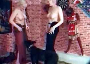 Tall blondes are fucking with a boxer