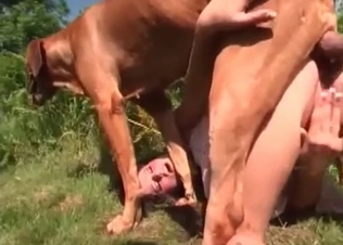 Filthy as hell dog sex action