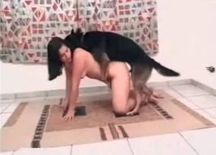 Shepherd enjoys crazy anal sex