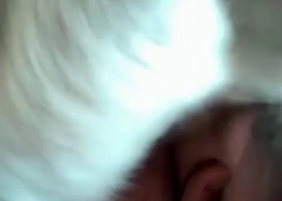 White boxer is eating her vagina