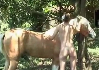Small pony is being sucked so deep